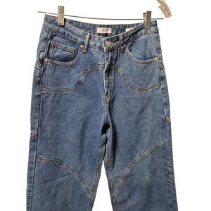 Forever 21 Premium Relaxed Fit Jeans Sz 26 Y2K Panel Loose Leg Vintage Look